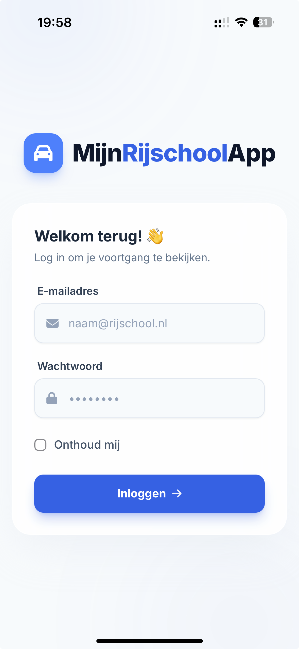 App interface 1